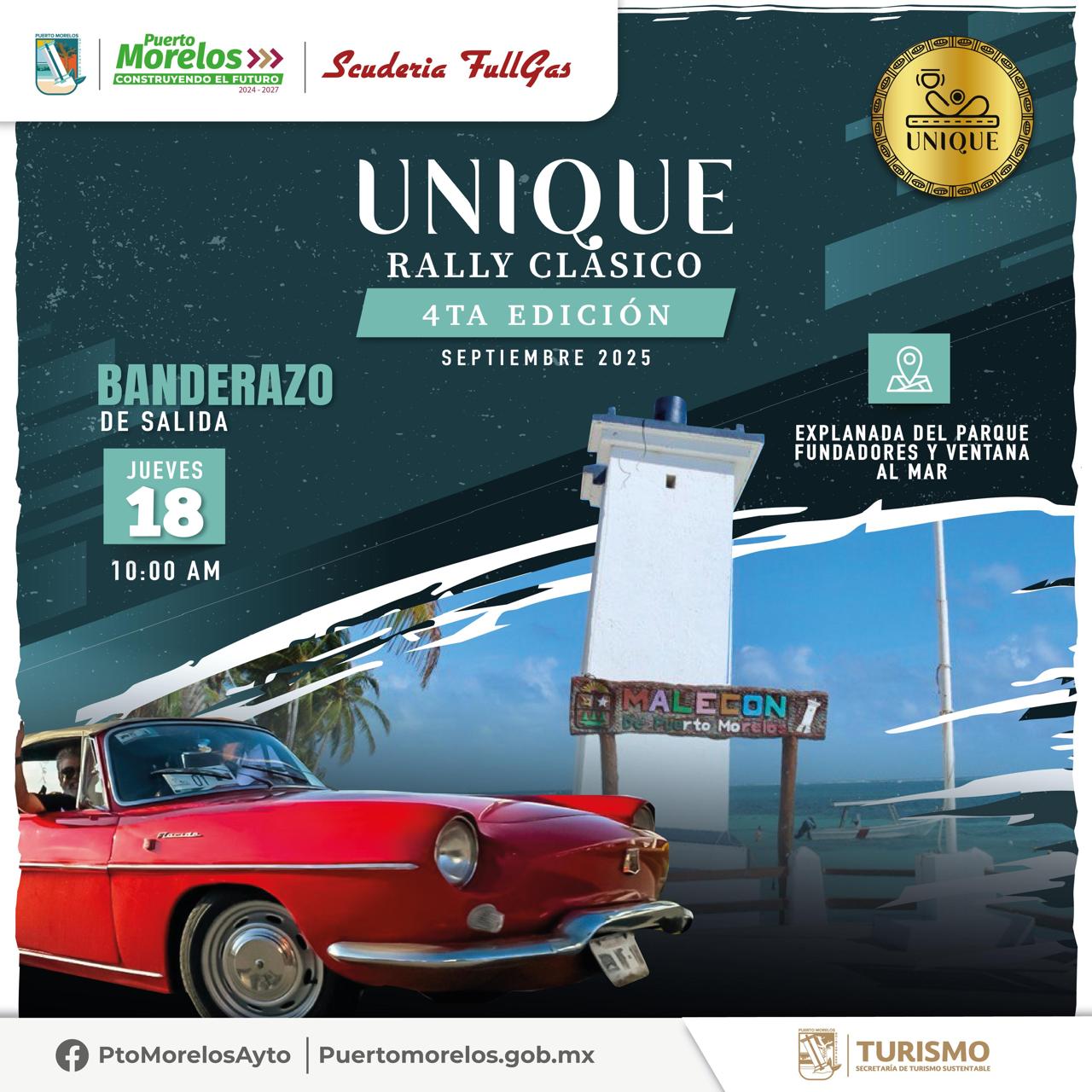 Banderazo de salida “Unique Rally Clasico”.