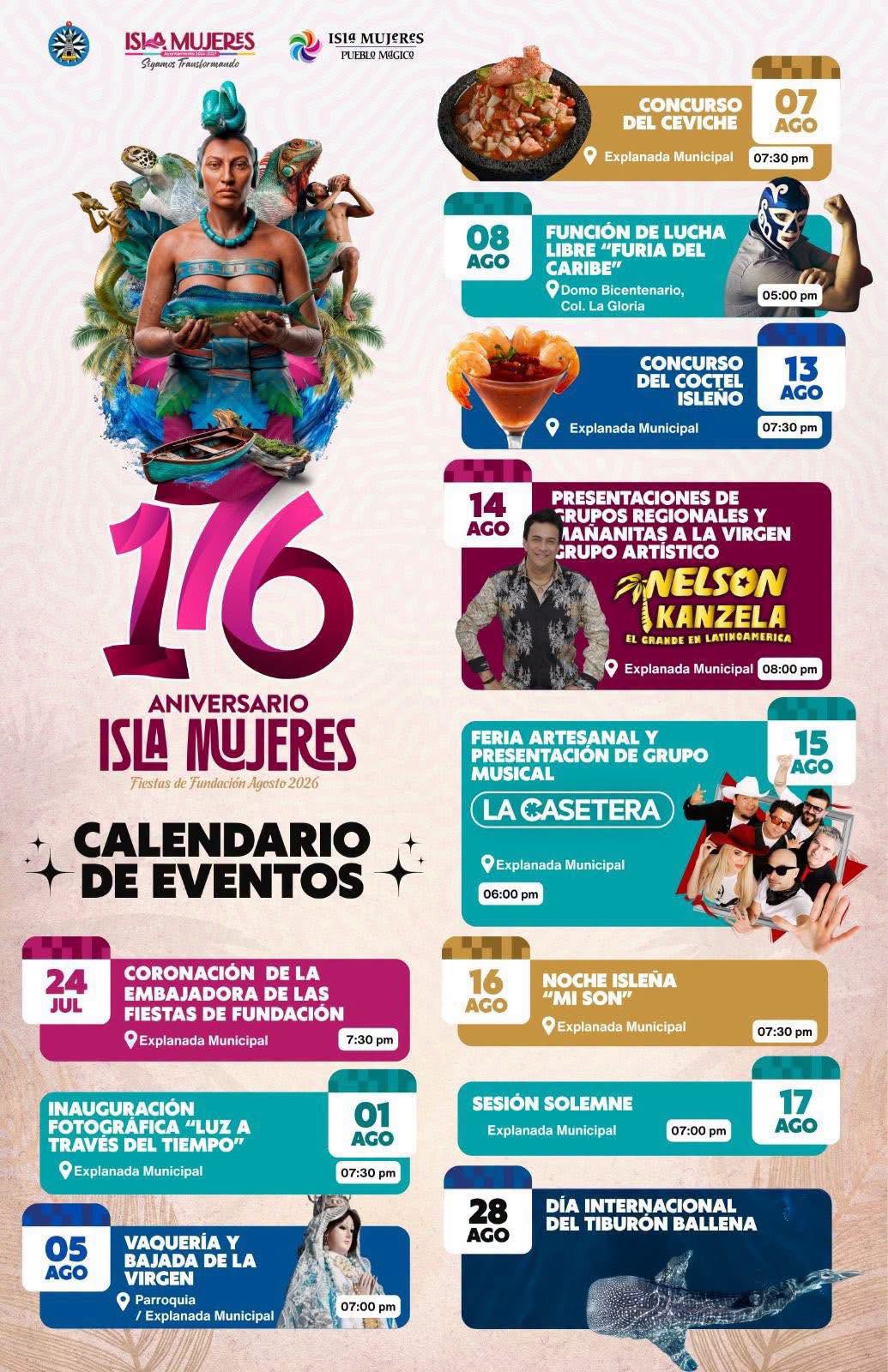 176 Aniversario de Isla Mujeres