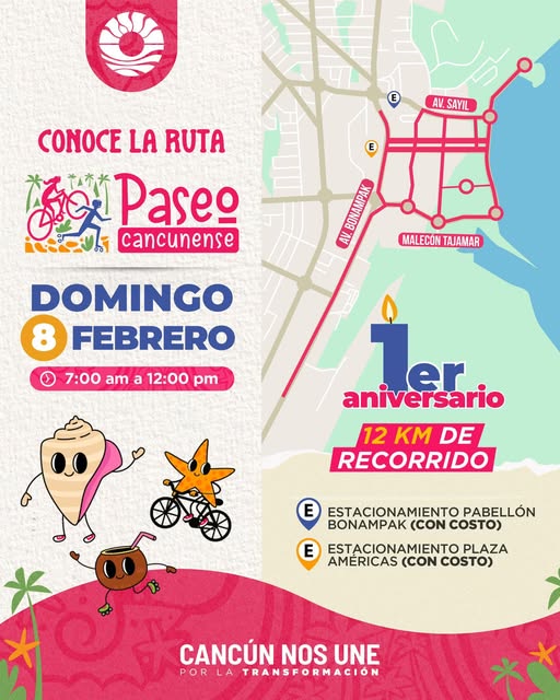1er aniversario del "PaseoCancunense" image