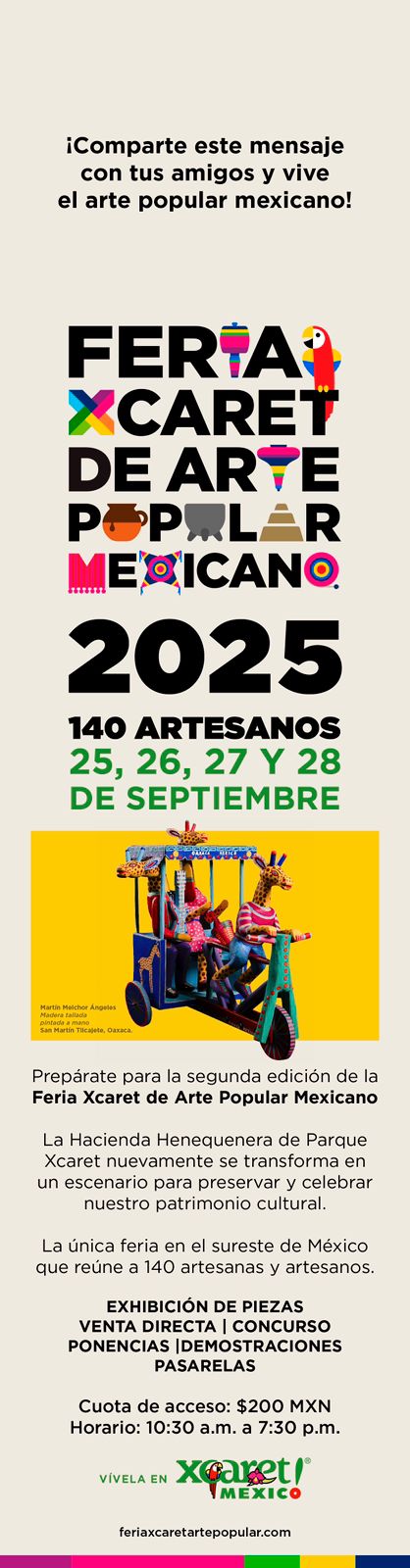 Feria Xcaret de Arte Popular Mexicano 2025