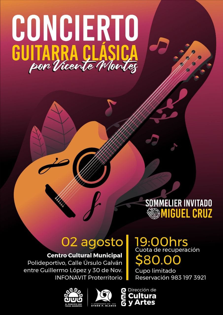 Concierto de Guitarra Clásica por Vicente Montes 