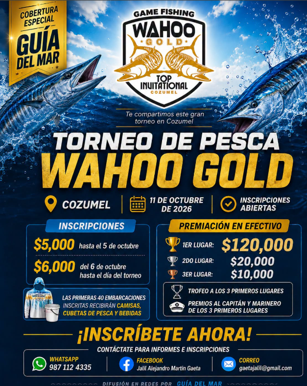 Torneo Wahoo Gold de Cozumel
