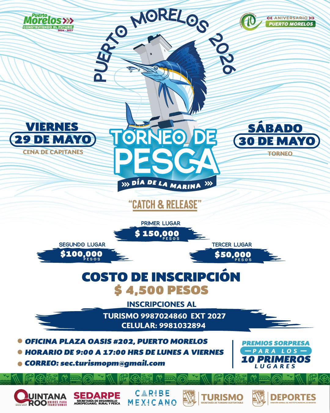Torneo de Pesca 2026 Puerto Morelos