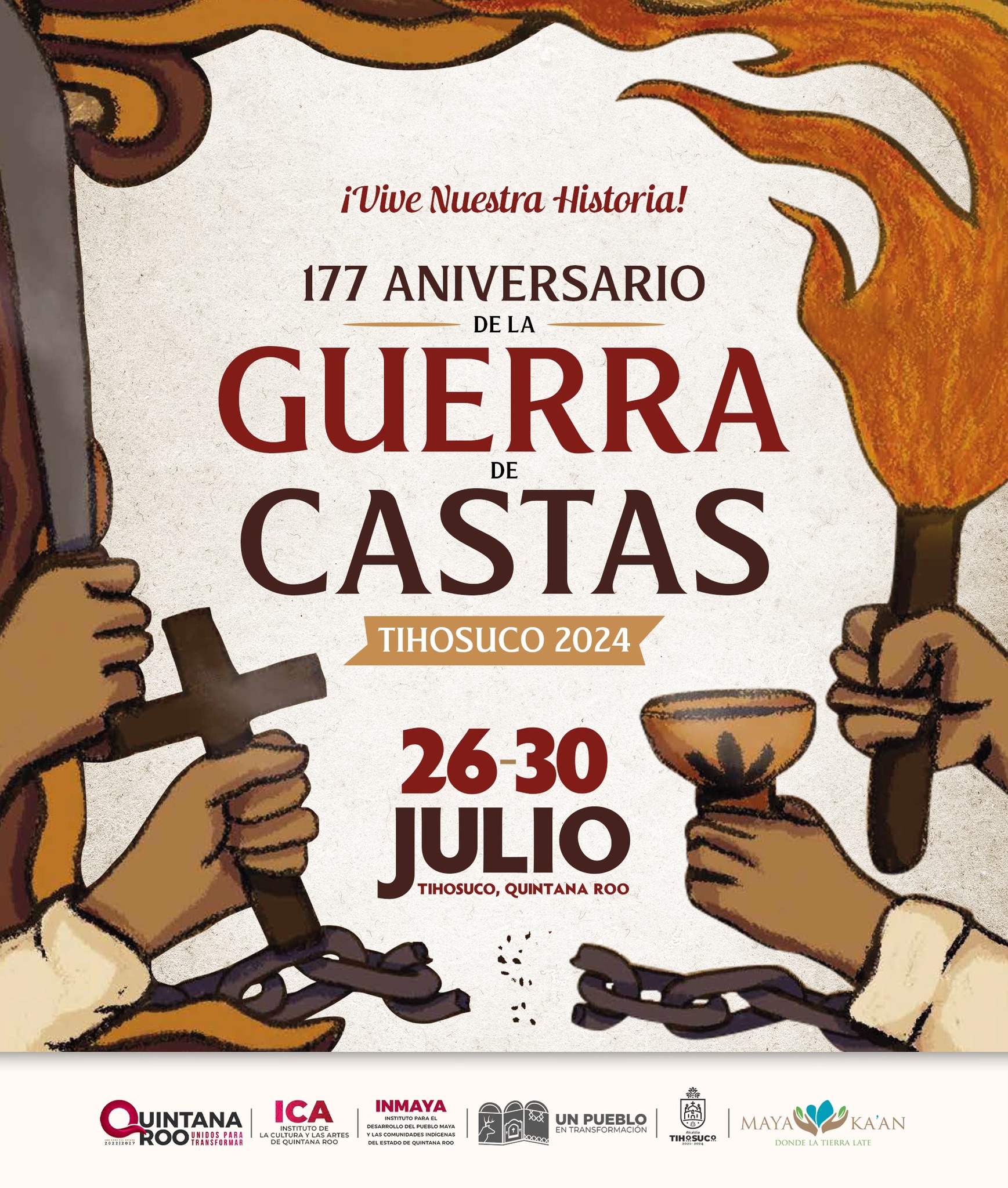 177 Aniversario de la Guerra de Castas  image